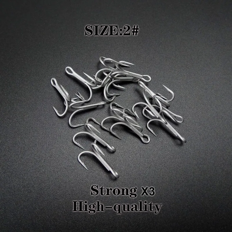 10piece/lot NO.2 Treble Hook Fishing Hooks High Quality fishing lure hook 3Strong
10piece/lot NO.2 Treble Hook Fishing Hooks High Quality fishing lure hook 3Strong