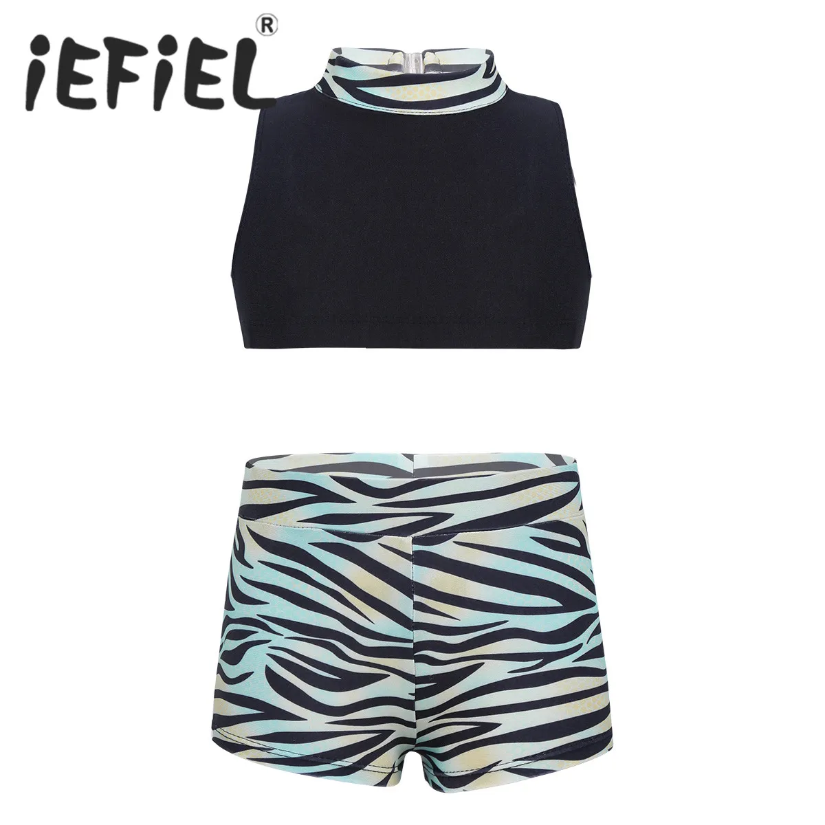 Cute Kids Tankini Tank Top + Zebra-stripe Printed Bottoms Dancer Girls Fitness Kids Gymnastics Ballet Leotard Costumes Dancewear
Cute Kids Tankini Tank Top + Zebra-stripe Printed Bottoms Dancer Girls Fitness Kids Gymnastics Ballet Leotard Costumes Dancewear