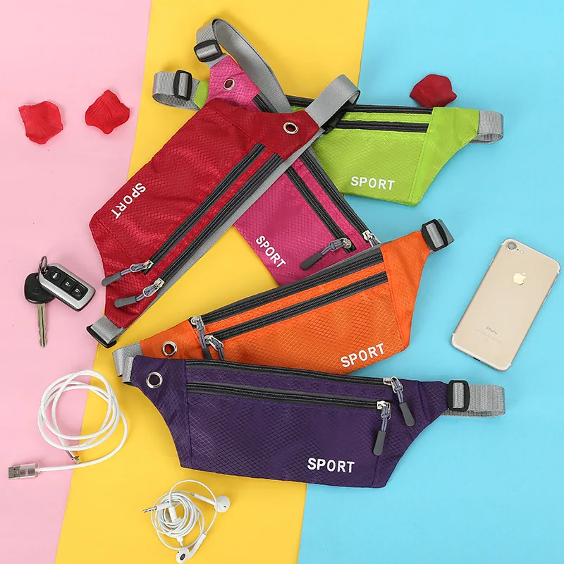 

BISI GORO Male Female Money Phone On Handy Bumbag Motion Waistbag Men Banana Pouch Fannypack Hip Bum Waist Bag Belt For Women