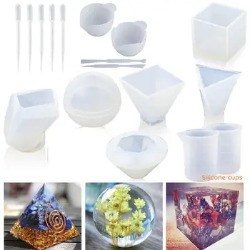 1 Set Large Clear DIY Silicone Molds for Resin Soap Wax Epoxy Resin Mold Cube Pyramid Sphere Diamond Stone Resin Casting Molds
1 Set Large Clear DIY Silicone Molds for Resin Soap Wax Epoxy Resin Mold Cube Pyramid Sphere Diamond Stone Resin Casting Molds
