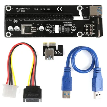 Centechia 50CM PCI Express PCI-E 1X to 16X Riser Card Extender PCIE Adapter + USB 3.0 Cable & 15Pin SATA to 4Pin IDE Power Cord
Centechia 50CM PCI Express PCI-E 1X to 16X Riser Card Extender PCIE Adapter + USB 3.0 Cable & 15Pin SATA to 4Pin IDE Power Cord