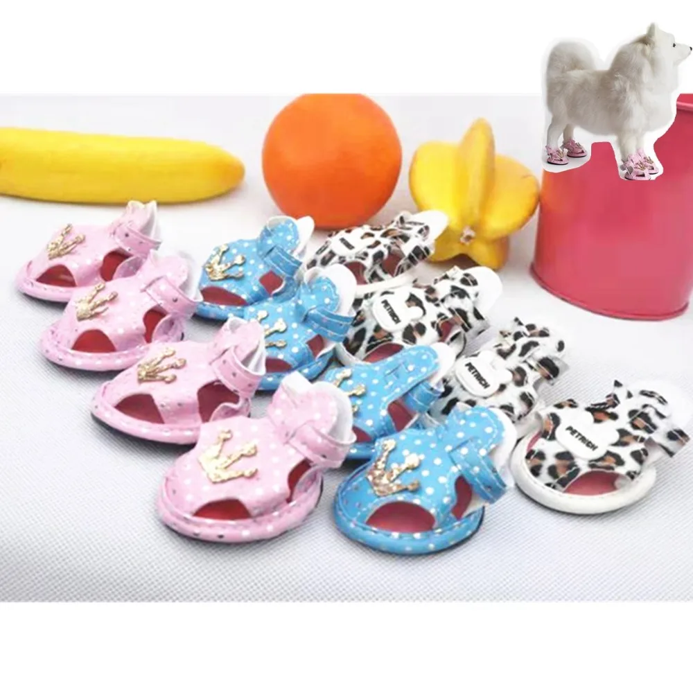 Y4 4pcs/lot Pet Shoes Leopard Summer Breathable Soft Mesh Dog Sandals Casual Anti-Slip Small Dog Shoes Yorkie Crown Pet Socks
Y4 4pcs/lot Pet Shoes Leopard Summer Breathable Soft Mesh Dog Sandals Casual Anti-Slip Small Dog Shoes Yorkie Crown Pet Socks