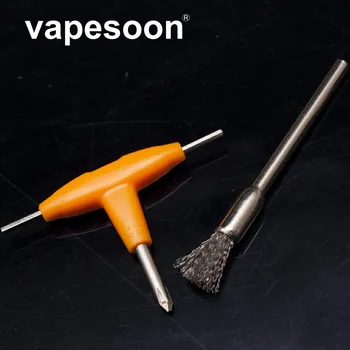 VapeSoon 10set/lot E Cigarette DIY Tool Combination T-type Screwdriver + Cleaning brush Atomizer Tanks Heating Wire Coils DIY
VapeSoon 10set/lot E Cigarette DIY Tool Combination T-type Screwdriver + Cleaning brush Atomizer Tanks Heating Wire Coils DIY
