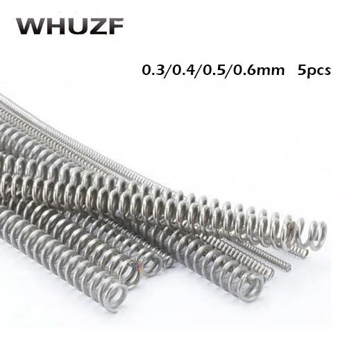 Hot Sale 5pcs/lot 304 Stainless Steel 0.3-0.6mm Wire Diameter Spring for Ultimaker Makerbot Wade Extruder Plating Lemgth 305mm
Hot Sale 5pcs/lot 304 Stainless Steel 0.3-0.6mm Wire Diameter Spring for Ultimaker Makerbot Wade Extruder Plating Lemgth 305mm