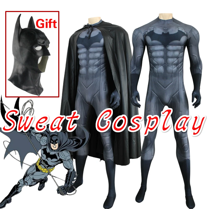 High Quality Muscle Padding Batman Costume Full Set Batman Suit With Batman Cape With Free Batman Mask Halloween Cosplay Costume
High Quality Muscle Padding Batman Costume Full Set Batman Suit With Batman Cape With Free Batman Mask Halloween Cosplay Costume