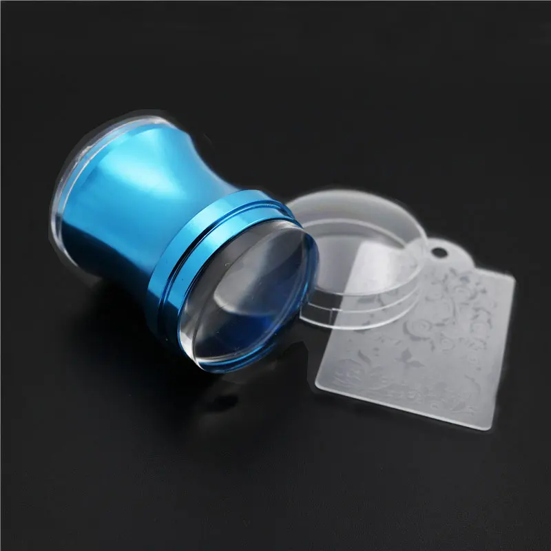 ATOMUS Nail Art Stamper Blue Metal Handle Nail Stamp Template Clear Silicone Jelly Head With Cap Diy Manicure Set
ATOMUS Nail Art Stamper Blue Metal Handle Nail Stamp Template Clear Silicone Jelly Head With Cap Diy Manicure Set