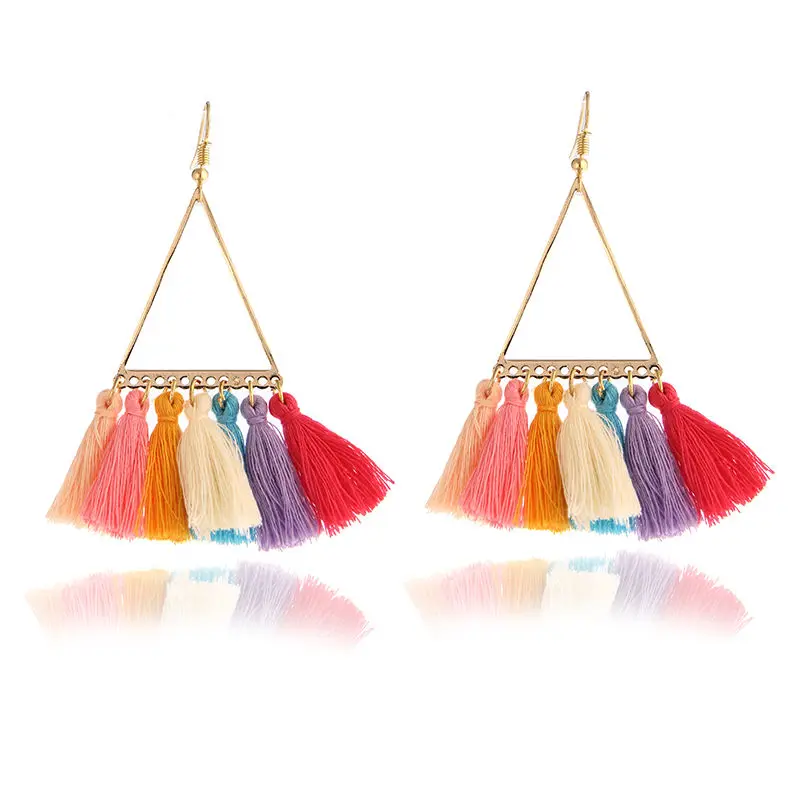 New Gold Triangle Geometric Drop Earrings For Women Bohemian Long Tassel Earrings For Women's Trendy Ethnic Boho Jewelry e064
New Gold Triangle Geometric Drop Earrings For Women Bohemian Long Tassel Earrings For Women's Trendy Ethnic Boho Jewelry e064