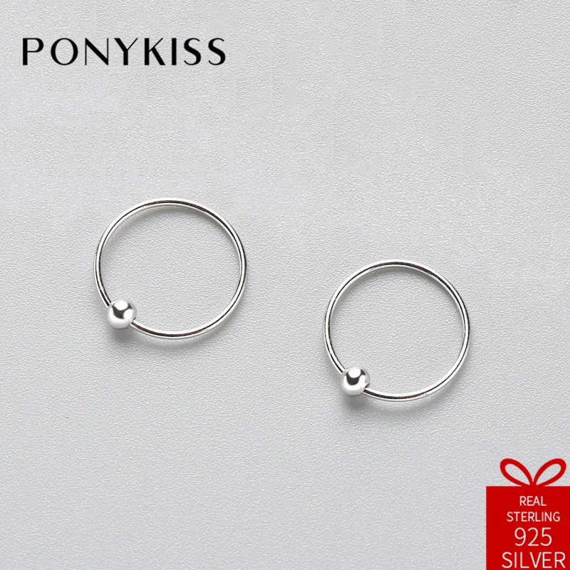 PONYKISS Office Solid S925 Sterling Silver Minimalist Round Hoop Earrings For Women Party Anniversary Jewelry Accessories Gift
PONYKISS Office Solid S925 Sterling Silver Minimalist Round Hoop Earrings For Women Party Anniversary Jewelry Accessories Gift