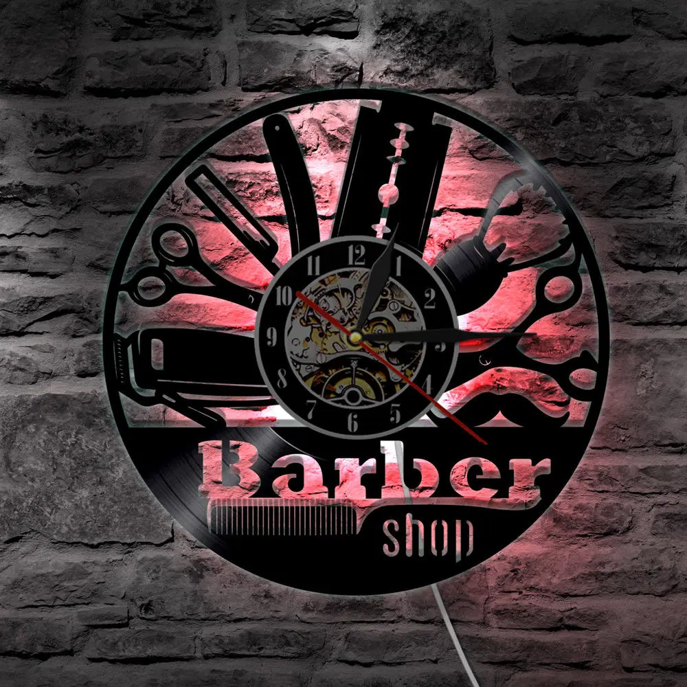 Creative CD Record Wall Clock Decorative Barbershop with Backlight Non Ticking Hanging Watch Home Decor 12 inch
Creative CD Record Wall Clock Decorative Barbershop with Backlight Non Ticking Hanging Watch Home Decor 12 inch