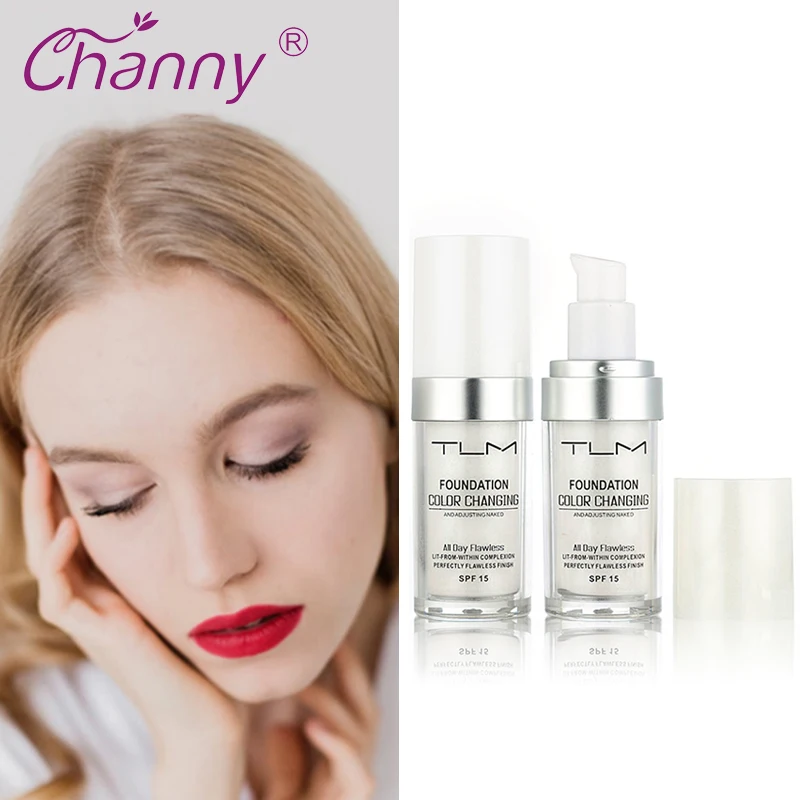 30ml Color Changing Liquid Foundation Makeup Change To Your Skin Tone By Just Blending
30ml Color Changing Liquid Foundation Makeup Change To Your Skin Tone By Just Blending
