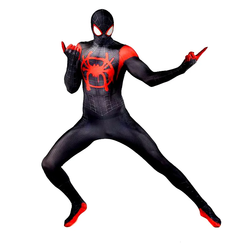 Spider-Man Into the Spider-Verse Miles Morales Cosplay Costume Zentai Spiderman Bodysuit Suit Jumpsuits For Adult Men Kids
Spider-Man Into the Spider-Verse Miles Morales Cosplay Costume Zentai Spiderman Bodysuit Suit Jumpsuits For Adult Men Kids