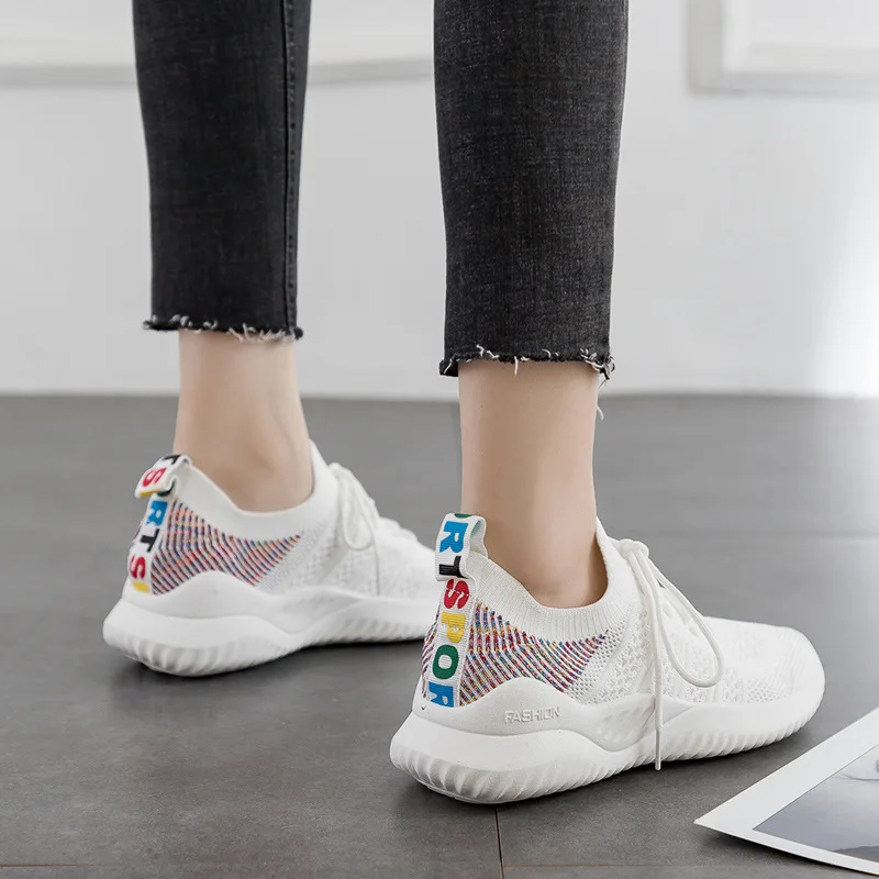 Socks Shoes Female 2019 Spring Sneakers New Breathable Lightweight Hollow Skid Leisure Flying Woven Shoes Coconut Shoes
Socks Shoes Female 2019 Spring Sneakers New Breathable Lightweight Hollow Skid Leisure Flying Woven Shoes Coconut Shoes