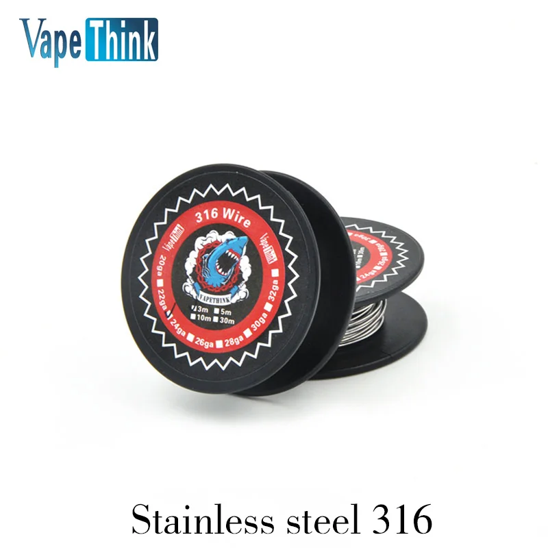 Vapethink Steam Shark SS316 heating wire stainless steel coil wire vaper for DIY RDA Atomizers ecigarette accessories vape coil
Vapethink Steam Shark SS316 heating wire stainless steel coil wire vaper for DIY RDA Atomizers ecigarette accessories vape coil