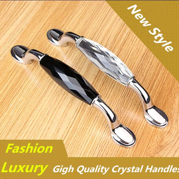 128mm Fashion deluxe glass Crystal handle black clear Crystal silver kitchen cabinet dresser cupboard furntiure door handle 5
128mm Fashion deluxe glass Crystal handle black clear Crystal silver kitchen cabinet dresser cupboard furntiure door handle 5