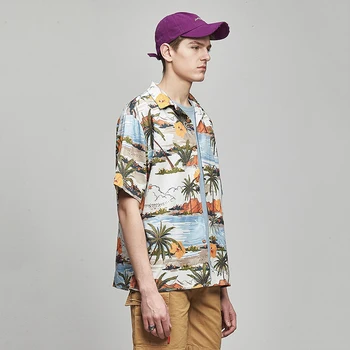 2020 2020 Summer Men Shirt Hawaiian Shirt Loose Holiday Tops For Male Fashion Leisure Sleeve Short Camisa Hombre
2020 2020 Summer Men Shirt Hawaiian Shirt Loose Holiday Tops For Male Fashion Leisure Sleeve Short Camisa Hombre