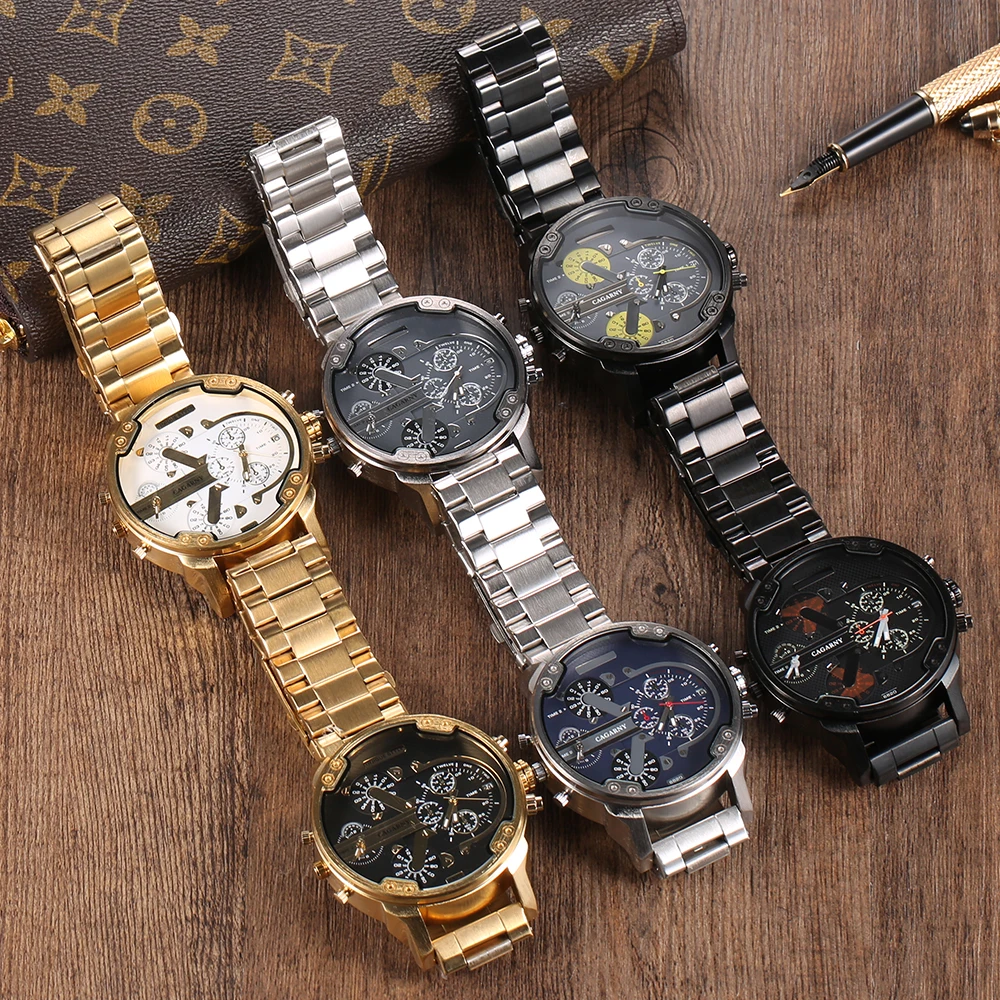 Высококачественные кварцевые Военные мужские часы роскошные брендовые