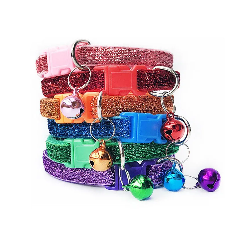 Breakaway Cat Collar Adjustable Bling Bling Pet Collars for Kitty Cat Puppy Small Dog Safe Bell Collar Neck 19-32cm 1.0cm
Breakaway Cat Collar Adjustable Bling Bling Pet Collars for Kitty Cat Puppy Small Dog Safe Bell Collar Neck 19-32cm 1.0cm