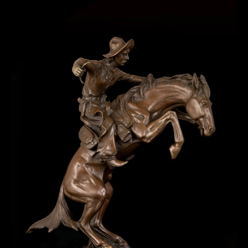 Famous impressive Bronze Statues Sculpture "The Broncho Buster" by Frederic Remington Gifts Crafts Villa Decoration czs-311
Famous impressive Bronze Statues Sculpture "The Broncho Buster" by Frederic Remington Gifts Crafts Villa Decoration czs-311