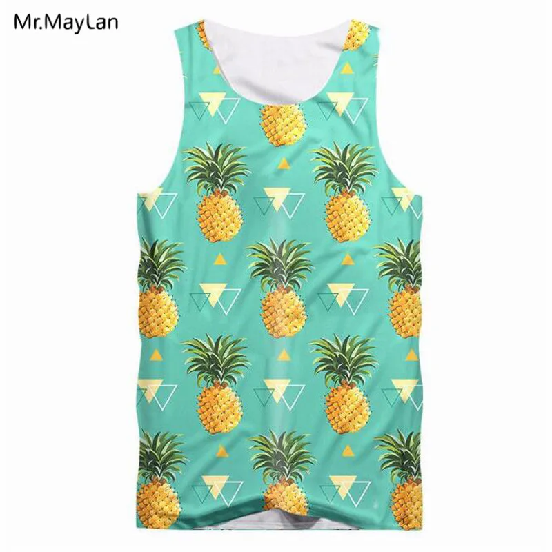 3D Print Fruit Pineapples Tank Tops Men Hipster Casual Hiphop Vest Summer Sleeveless Shirts Boy Cool Green Clothes 5XL Drop ship
3D Print Fruit Pineapples Tank Tops Men Hipster Casual Hiphop Vest Summer Sleeveless Shirts Boy Cool Green Clothes 5XL Drop ship