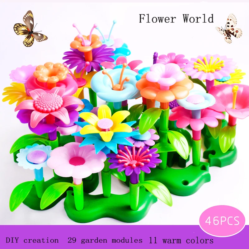 DIY Puzzle Dream Garden Series Flower Interconnecting Blocks Toys Educational Assembly Blocks Creative For Children Fairy Garden
DIY Puzzle Dream Garden Series Flower Interconnecting Blocks Toys Educational Assembly Blocks Creative For Children Fairy Garden