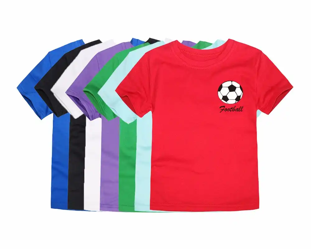 camisetas deportivas para niños en algodon