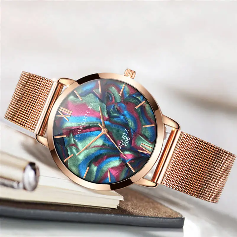 Women Watches Mesh Alloy Simple Creative Design Style Watch Casual Luxury Womens Surface Quartz Watches Relogio Feminino AA5
Women Watches Mesh Alloy Simple Creative Design Style Watch Casual Luxury Womens Surface Quartz Watches Relogio Feminino AA5