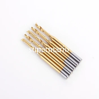 5x 1/8'' Titanium N2 Coated Carbide One Single Flute CNC Router Bit 2mm x12mm
5x 1/8'' Titanium N2 Coated Carbide One Single Flute CNC Router Bit 2mm x12mm