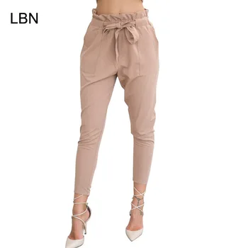 2019 New Brand High Elastic Waist Harem Pants Women Spring Summer Fashion Ninth Pants Female Office Lady Black Trousers Belt
2019 New Brand High Elastic Waist Harem Pants Women Spring Summer Fashion Ninth Pants Female Office Lady Black Trousers Belt