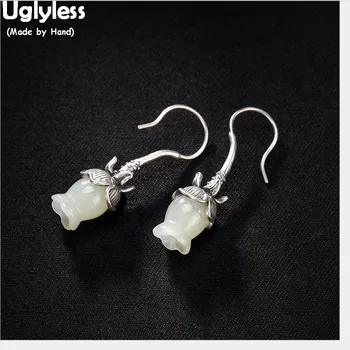 Uglyless Lily of the Valley Flower Earrings for Women Handmade White Jade Earrings Solid 925 Silver Fine Jewelry Thai Silver
Uglyless Lily of the Valley Flower Earrings for Women Handmade White Jade Earrings Solid 925 Silver Fine Jewelry Thai Silver