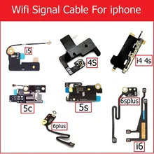 A + Véritable D'antenne de Signal de Wifi Flex Câble pour iPhone 4 4s 5 5s 5c 6 plus Réseau connecteur antenne wifi remplacement du câble flexible(China)