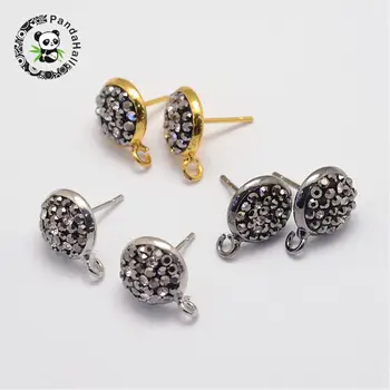 Brass Rhinestone Ear Stud Settings, Half Round, Mixed Color, 13.5x10mm, Hole: 2mm; Pin: 0.7mm
Brass Rhinestone Ear Stud Settings, Half Round, Mixed Color, 13.5x10mm, Hole: 2mm; Pin: 0.7mm