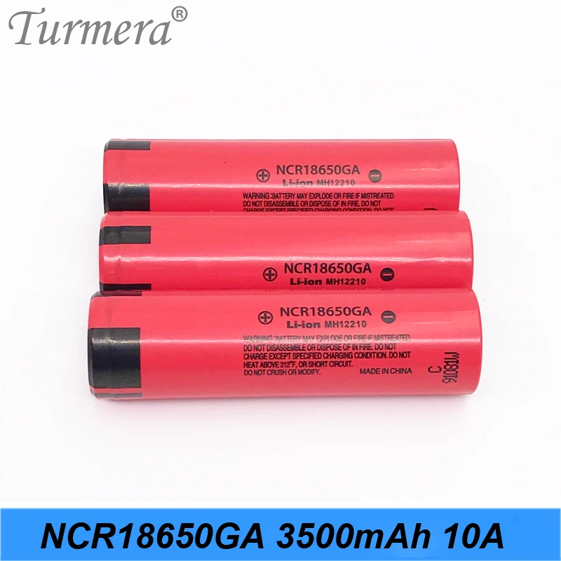 18650 Battery 3500mah NCR18650GA 10a 3.6V Battery for electric bike battery flashlight 2019 new battery PK ncr18650b
18650 Battery 3500mah NCR18650GA 10a 3.6V Battery for electric bike battery flashlight 2019 new battery PK ncr18650b
