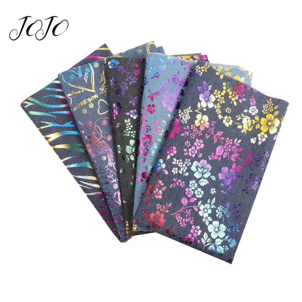JOJO BOWS 40*50cm Denim Fabric For Crafts Vine Flower Girl Bronzing Sheet For Home Textile Sewing Material Home Party Decoration
JOJO BOWS 40*50cm Denim Fabric For Crafts Vine Flower Girl Bronzing Sheet For Home Textile Sewing Material Home Party Decoration