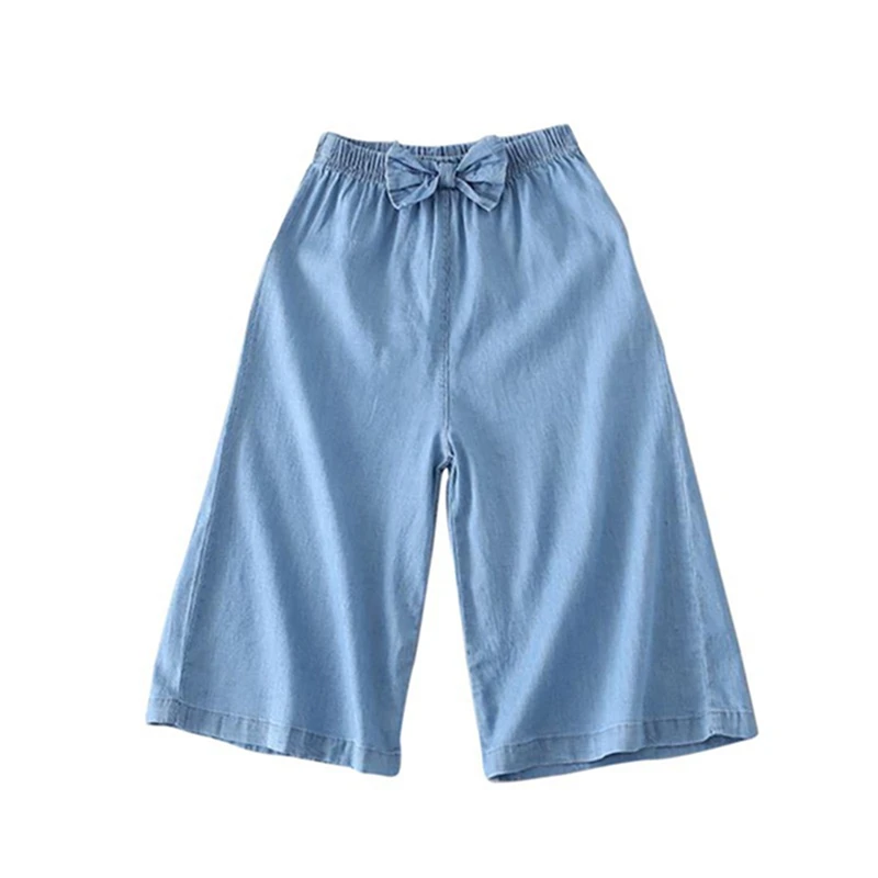 Cute Children Kids Girl's Solid Print Wide Leg Pants Casual Soft Tencel Cowboy Short Trousers 2-6Y Lovely Toddler Girl Clothes
Cute Children Kids Girl's Solid Print Wide Leg Pants Casual Soft Tencel Cowboy Short Trousers 2-6Y Lovely Toddler Girl Clothes