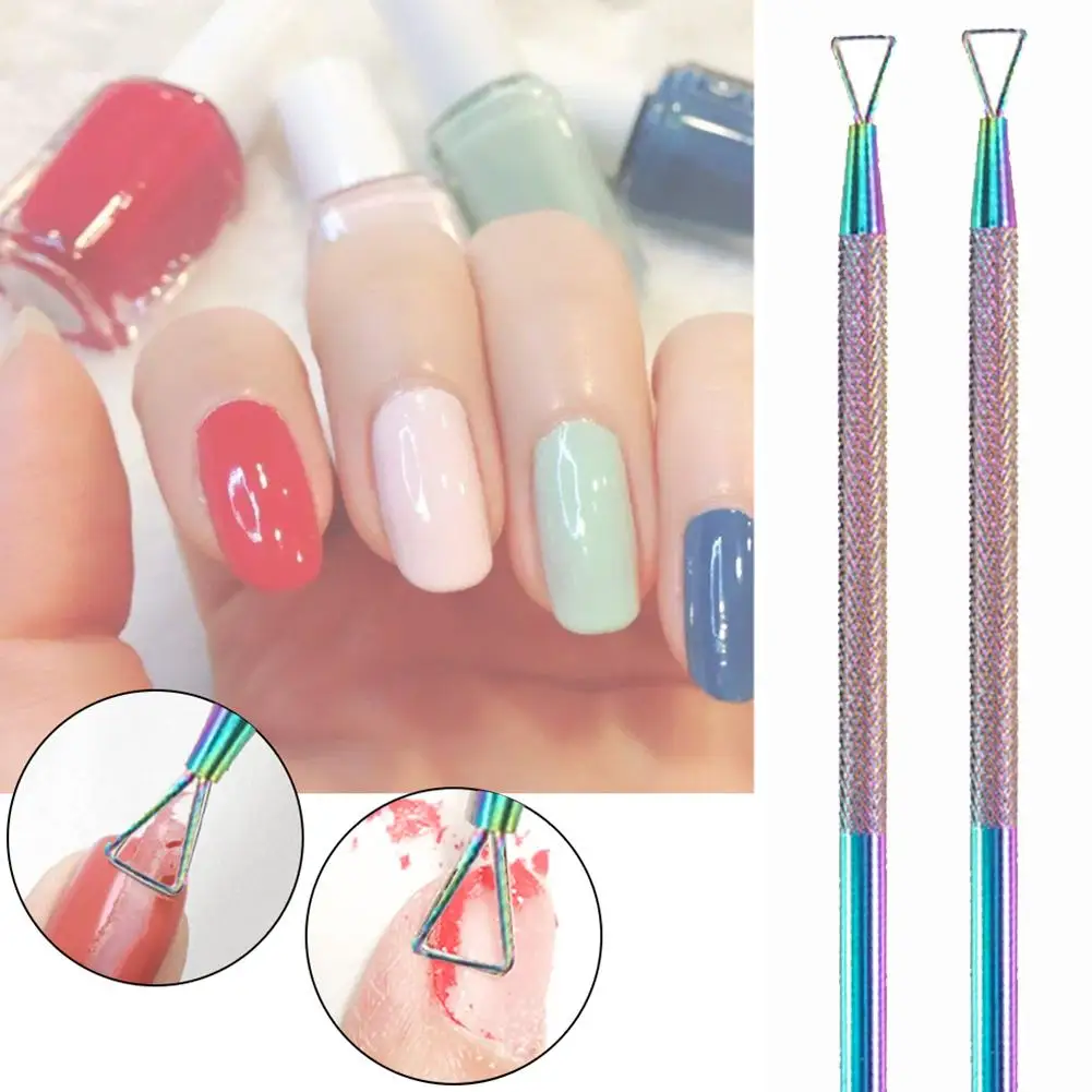 Triangle Stick Rod UV Gel Polish Remover Cuticle Pusher Stainless Steel Manicure Nail Art Tool for Removing Gel Varnish
Triangle Stick Rod UV Gel Polish Remover Cuticle Pusher Stainless Steel Manicure Nail Art Tool for Removing Gel Varnish