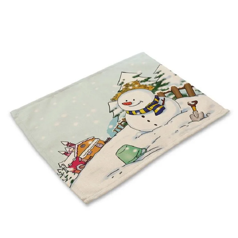Christmas tree snowman placemat Fabric coaster Table decoration mat Kitchen Posavasos Manteles individuales Onderzetters H224
Christmas tree snowman placemat Fabric coaster Table decoration mat Kitchen Posavasos Manteles individuales Onderzetters H224