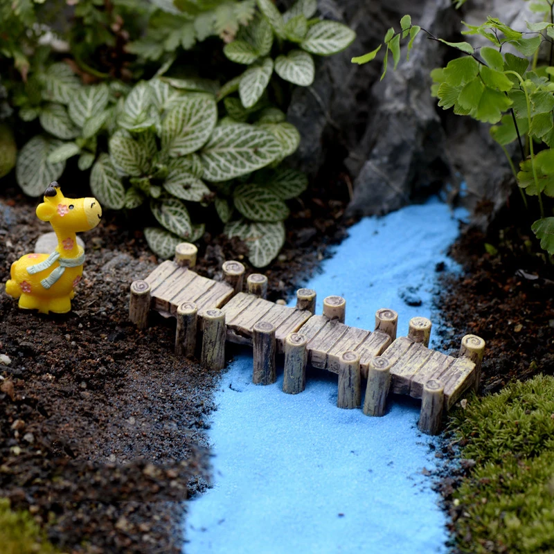 Artificial Wooden Bridge Fairy Garden Miniatures Gnomes Moss Terrariums Resin Crafts Figurines for Home Decoration Accessories
Artificial Wooden Bridge Fairy Garden Miniatures Gnomes Moss Terrariums Resin Crafts Figurines for Home Decoration Accessories