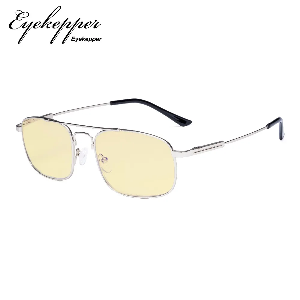 TMCG1705 Eyekepper Blue light Glasses Men Women-Computer Reading Glasses-Memory Titamiun Frame Spring Hinges Double Bridge
TMCG1705 Eyekepper Blue light Glasses Men Women-Computer Reading Glasses-Memory Titamiun Frame Spring Hinges Double Bridge