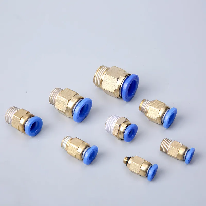 Pneumatic Male Straight Air Fittings Quick Connector for 6mm/8mm/10mm Tube Push In 1/8" 1/4" 3/8" 1/2" bsp Quick Connectors
Pneumatic Male Straight Air Fittings Quick Connector for 6mm/8mm/10mm Tube Push In 1/8" 1/4" 3/8" 1/2" bsp Quick Connectors