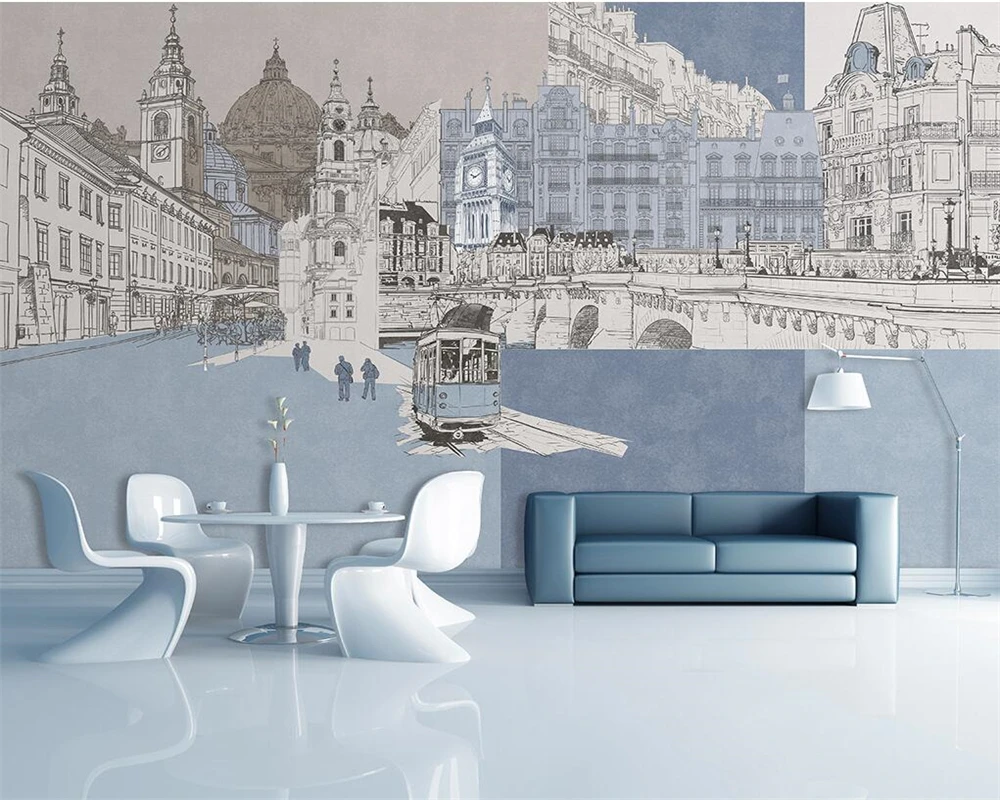 beibehang Custom wallpaper 3d murals modern minimalist hand-painted urban architecture wall decorative painting wallpaper murals
beibehang Custom wallpaper 3d murals modern minimalist hand-painted urban architecture wall decorative painting wallpaper murals