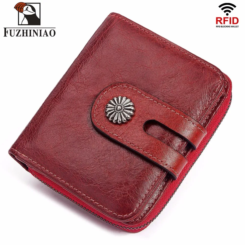 FUZHINIAO Genuine Cow Leather Card Holder Women Wallet Female Red Color Coin Purse Small Multifunction Portomonee Money Bag Lady
FUZHINIAO Genuine Cow Leather Card Holder Women Wallet Female Red Color Coin Purse Small Multifunction Portomonee Money Bag Lady