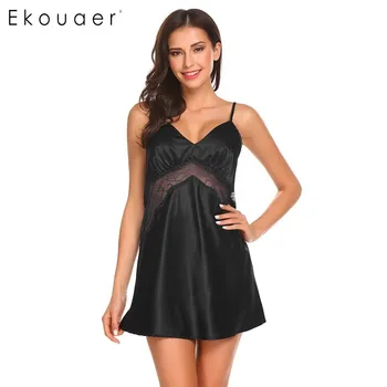 Ekouaer Women Sexy Nightgowns Spaghetti Strap V-Neck Lace Patchwork Lace Patchwork Backless Sleep Dress Nightdress Nighties
Ekouaer Women Sexy Nightgowns Spaghetti Strap V-Neck Lace Patchwork Lace Patchwork Backless Sleep Dress Nightdress Nighties