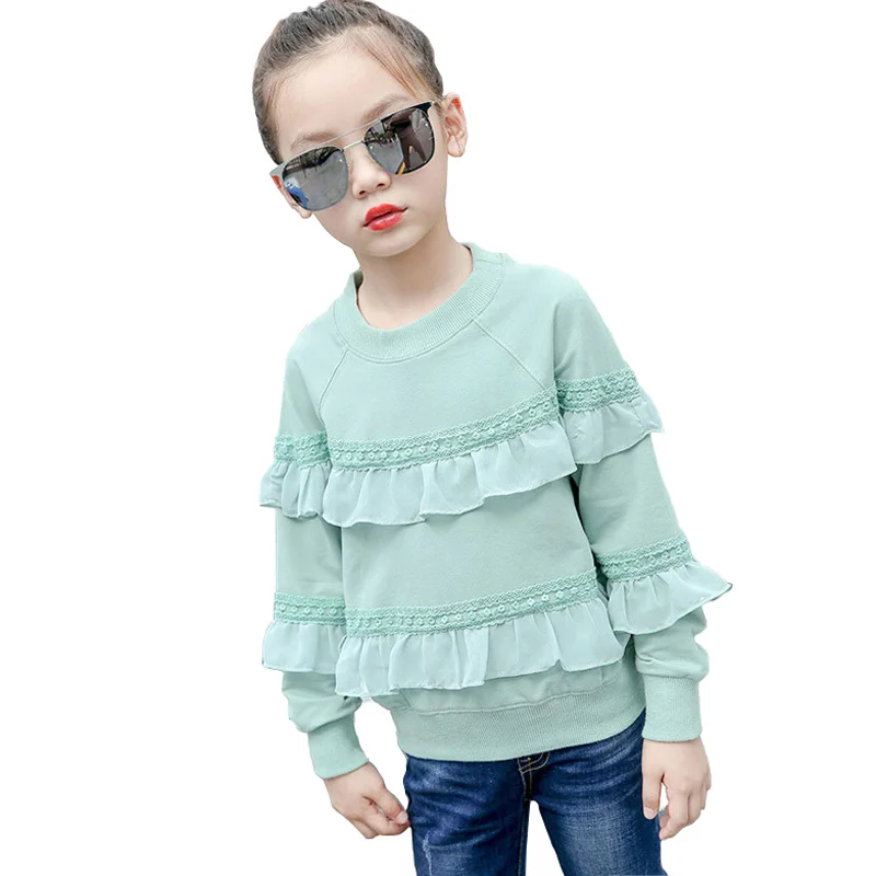 2018 New Kids Girls Tops T shirt Ruffles Long Sleeve Children Clothes Spring Autumn Casual Teenage Girls T shirts BC294
2018 New Kids Girls Tops T shirt Ruffles Long Sleeve Children Clothes Spring Autumn Casual Teenage Girls T shirts BC294