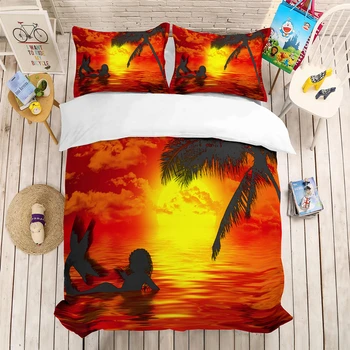 Yi chu xin Cartoon 3D Mermaid bedding set Mermaid kids duvet cover set with pillowcase set single double size
Yi chu xin Cartoon 3D Mermaid bedding set Mermaid kids duvet cover set with pillowcase set single double size