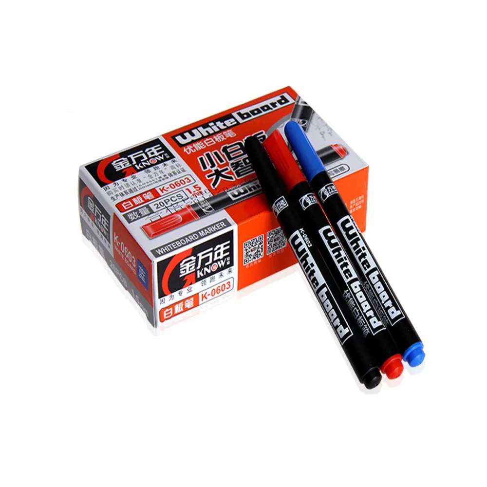 20 PC/Lot 3-Color 1.0 mm Fine Pen Tip Dry Erase Marker Whiteboard Marker Pen, Red&blue&black, BBB00017
20 PC/Lot 3-Color 1.0 mm Fine Pen Tip Dry Erase Marker Whiteboard Marker Pen, Red&blue&black, BBB00017