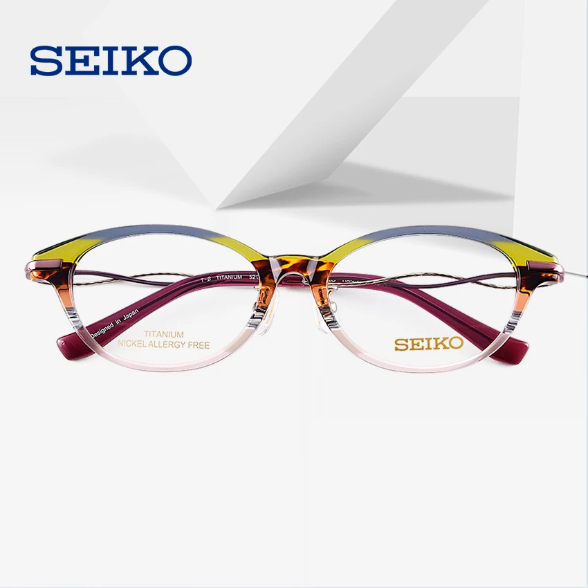 SEIKO Cat Eye Glasses Frame for Women 2019 New Cat Eye Myopic Eyeglasses Prescription Women Optical Spectacles Frame HA2504
SEIKO Cat Eye Glasses Frame for Women 2019 New Cat Eye Myopic Eyeglasses Prescription Women Optical Spectacles Frame HA2504