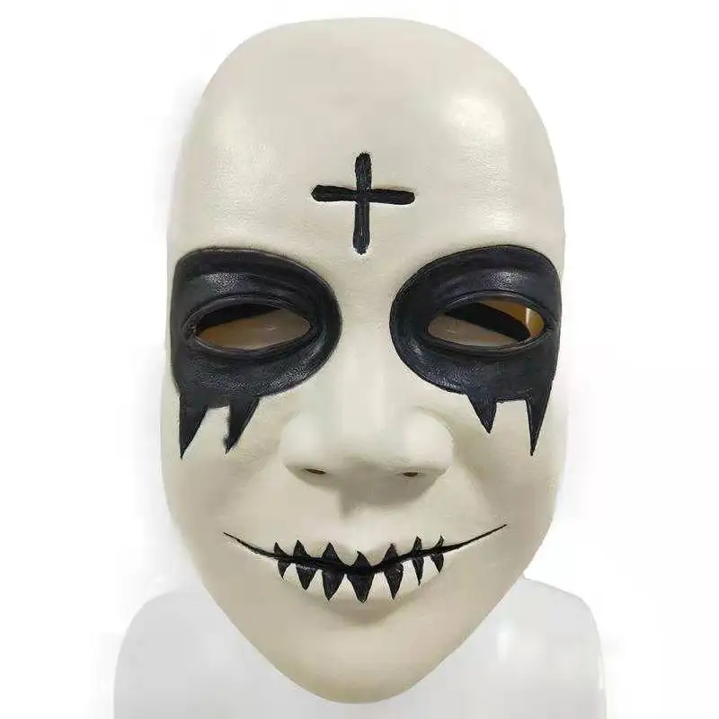 Latex Cross mask Purge horror scary mask haloween skull Latex adult party PJ terror Masks funny femmel masker
Latex Cross mask Purge horror scary mask haloween skull Latex adult party PJ terror Masks funny femmel masker