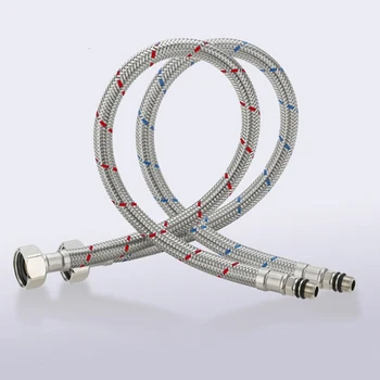 New Striped Line Water Plumbling Hoes Stainless Steel Braided G1/4 Hot Cold Water Faucet Pipe Supply High Rating Plumbling Hose
New Striped Line Water Plumbling Hoes Stainless Steel Braided G1/4 Hot Cold Water Faucet Pipe Supply High Rating Plumbling Hose