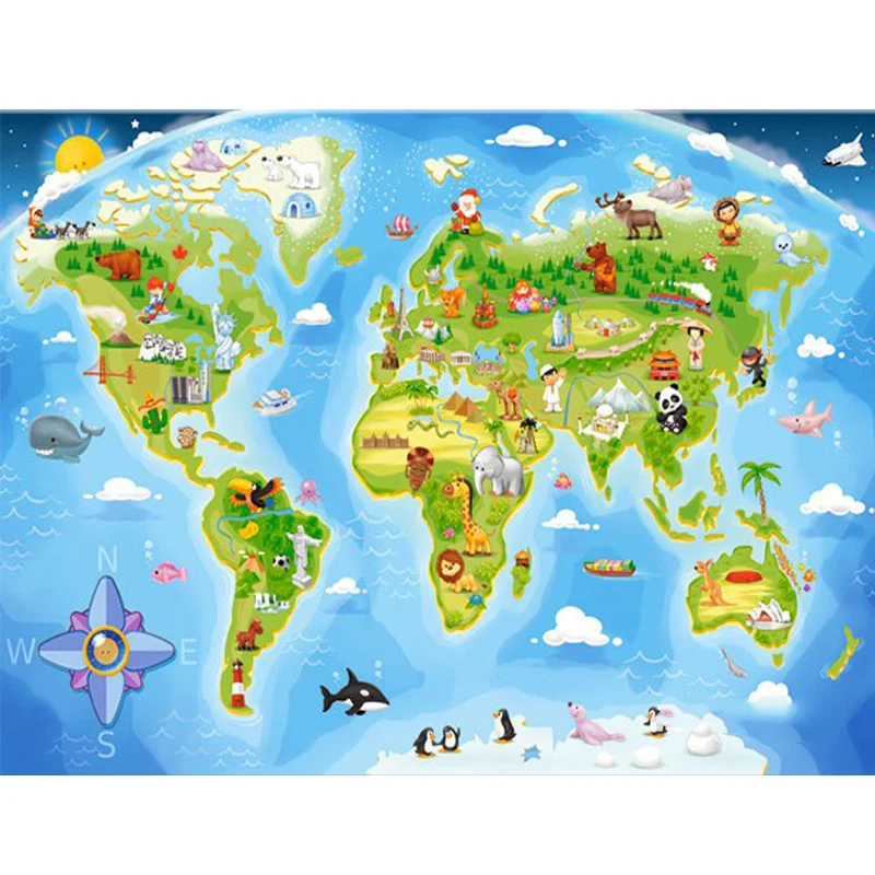 world map