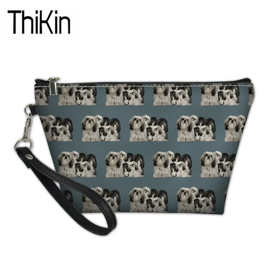 THIKIN Make Up Bags for Women Cute Shiih Tzu Printing Cosmetic Cases Ladies Function Makeup Pouch Females Wash Kit Bags Storage
THIKIN Make Up Bags for Women Cute Shiih Tzu Printing Cosmetic Cases Ladies Function Makeup Pouch Females Wash Kit Bags Storage